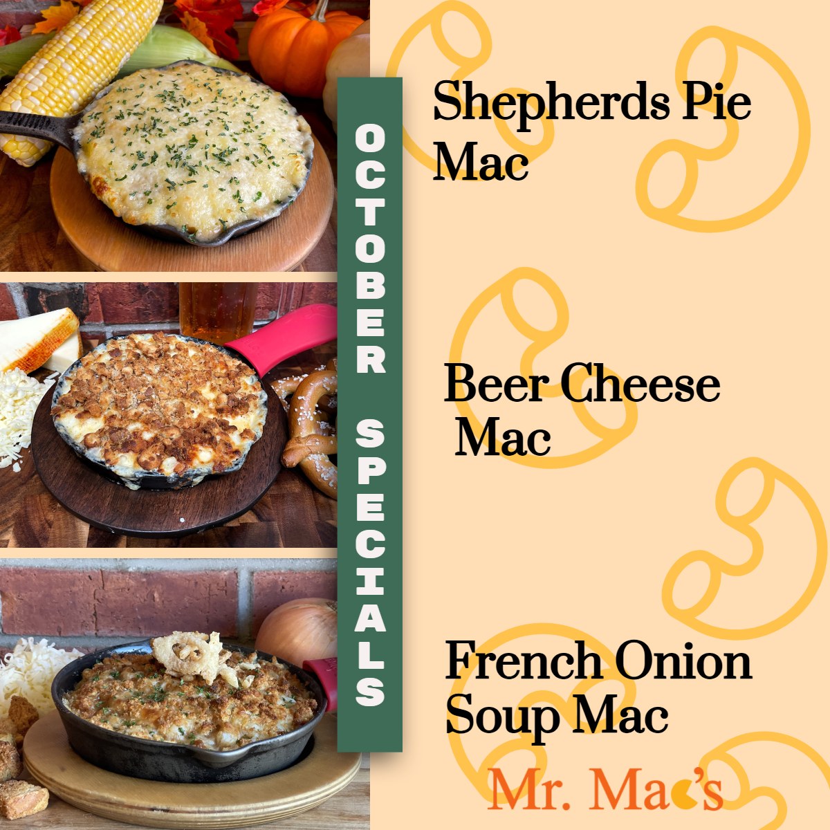 October specials are here and man do we have some heavy hitters returning. Dont miss your chance to get your tastebuds on these fan favorites. Here for the entire month of October!🧡